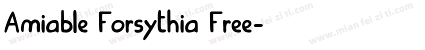 Amiable Forsythia Free字体转换